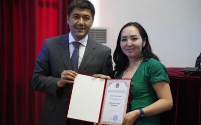 Министерство природных ресурсов, экологии и технического надзора Кыргызской Республики вручили Почётную Грамоту ОО “МувГрин”